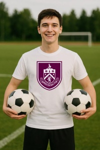 Tricou barbat cu logo stema Burnley Anglia , din bumbac 100% - Img 8