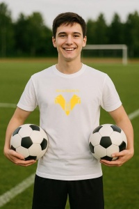 Tricou barbat cu logo stema Hellas Verona Italia , din bumbac 100% - Img 8