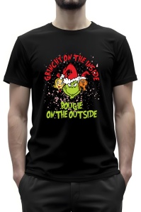 Tricou barbat - Grinchy on the inside - Crăciun, modă, stil, cadouri, sărbători, festiv
