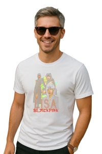 Tricou barbat Kpop cu trupa BLACKPINK LISA 4 music Coreean 171 - Img 1