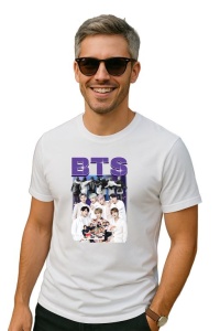 Tricou barbat Kpop cu trupa BTS 1 music Coreean 176 - Img 2