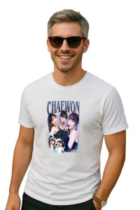 Tricou barbat Kpop cu trupa CHAEWON music Coreean 196 - Img 2