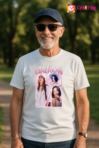 Tricou barbat Kpop cu trupa CHAEYOUNG music Coreean 198 - Img 5