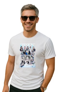 Tricou barbat Kpop cu trupa ITZY music Coreean 218 - Img 2