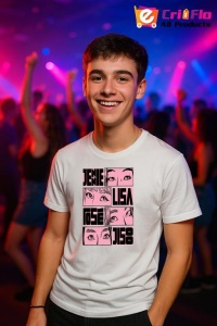 Tricou barbat Kpop cu trupa JENNE 2 music Coreean 222 - Img 6