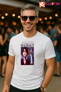Tricou barbat Kpop cu trupa JIMIN PARK JIMIN music Coreean 236 - Img 4