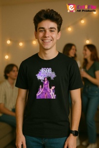 Tricou barbat Kpop cu trupa JISSO PURPLE music Coreean 238 - Img 8