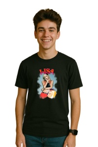 Tricou barbat Kpop cu trupa LISA 3 music Coreean 256 - Img 3