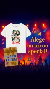 Tricou barbat Kpop cu trupa LISA 4 music Coreean 257 - Img 6