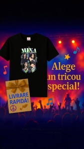 Tricou barbat Kpop cu trupa MINA TWICE music Coreean 269 - Img 10