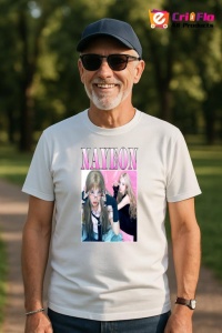 Tricou barbat Kpop cu trupa NAYEON music Coreean 275 - Img 4