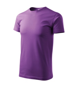 Tricou pentru barbati basic din bumbac de culoare violet