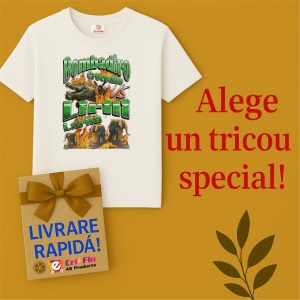 Tricou Barbat Tralalero Tralala cu personajul Bombadiro VS Lirili Funny Italian Brainrot Meme Graphic - Img 7