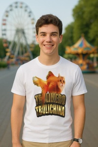 Tricou Barbat Tralalero Tralala cu personajul Boneca Ambalubu Funny Italian Brainrot Meme Humor Gen Z - Img 5