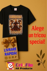 Tricou Barbat Tralalero Tralala cu personajul Burbaloni Luliloli Italian Brain Rot Capybara Meme - Img 6