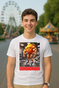 Tricou Barbat Tralalero Tralala cu personajul Udindindindun - Italian Brainrot Meme - Img 5