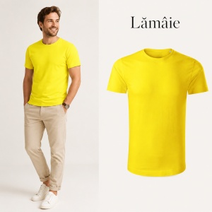 Tricou Bărbați Malfini Origin GOTS 171, 100% Bumbac Organic, 160 g/m², Guler Rotund, Label Free, Mărimi S 3XL, 15 Culori - Img 16