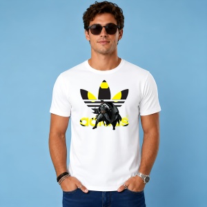 Tricou Batman Dark Knight Yellow Oval Urban Hero Design, din bumbac 100% Copii | Dama | Barbat - Img 3