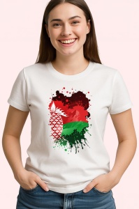 Tricou Belarus Steag Splash Art, Copii | Dama | Barbat - Img 4