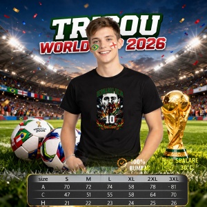 Tricou Bernardo Silva Portugal World Cup Fifa 2026, din bumbac 100%, tricou negru, Copii | Dama | Barbat - Img 6