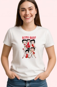 Tricou Betty Boop personaj iconic cu stil vintage si atitudine jucausa, Copii | Dama | Barbat - Img 4