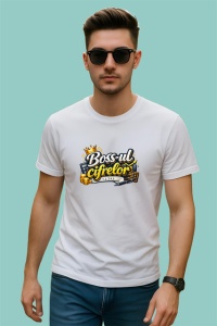 Tricou Bossul Cifrelor Mesaj Amuzant Contabilitate Gri, din bumbac 100% , tricou alb pentru Copii | Dama | Barbat