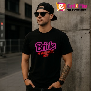 Tricou bride bachelorette party design petrecere burlacite, Copii | Dama | Barbat , tricou negru - Img 7