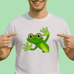 Tricou Broscuta Frog Simpatica - Copii | Dama | Barbat - Img 2