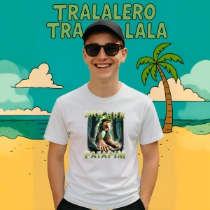 Tricou Brr Brr Patapim Green ** Tralalero Tralala Copii | Dama | Barbat - Img 9