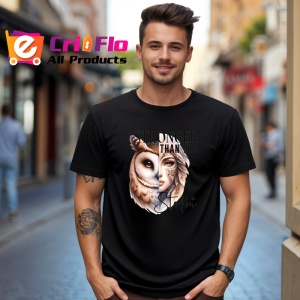 Tricou Bufnita si femeie inteleapta mesaj motivational stronger than the storm Copii | Dama | Barbat, negru - Img 5