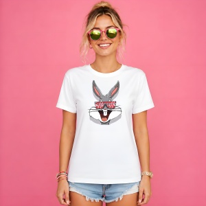 Tricou Bugs Bunny Ochelari Soare Urban Red Box Logo Streetwear, din bumbac 100% Copii | Dama | Barbat - Img 3