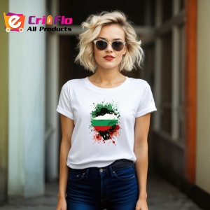 Tricou Bulgaria Steag Splash Art, Copii | Dama | Barbat - Img 12