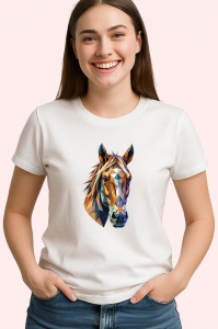 Tricou Cal Maro Poligonal Realist, Copii | Dama | Barbat - Img 4