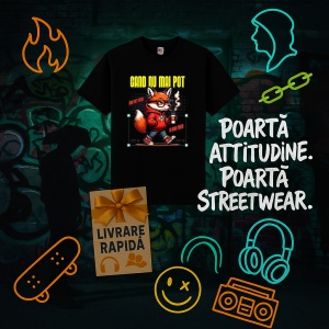 Tricou Cand nu mai pot Negru, Copii | Dama | Barbat - Img 6