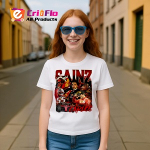 Tricou Carlos Sainz Colaj Masina Ferrari Formula 1, Copii | Dama | Barbat - Img 7