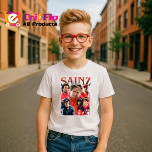 Tricou Carlos Sainz Imagine Cu Colegi Formula 1, Copii | Dama | Barbat - Img 6