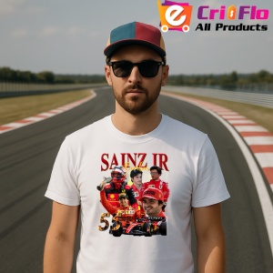 Tricou Carlos Sainz Jr Colaj Masina Echipa Ferrari Formula 1, Copii | Dama | Barbat - Img 5