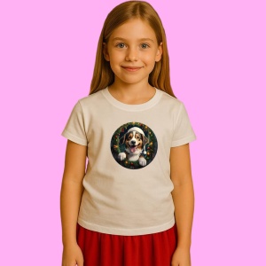 Tricou Catel Cu Beteala, din bumbac 100% Copii | Dama | Barbat - Img 2