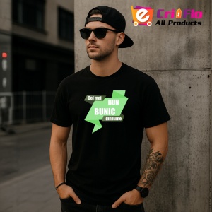 Tricou Cel Mai Bun Bunic Din Lume, din bumbac 100%, tricou negru, Dama | Barbat