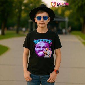 Tricou Chris Brown - Pink Tongue Pose, muzica Hip-Hop / Trap, Dama | Barbat | Copii, Culoare Negru - Img 6