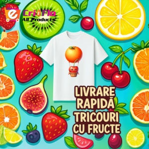 Tricou Cireasa de vara amuzanta cu baloul cu aer, Fructe, Copii | Dama - Img 12