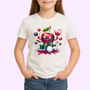Tricou Cireasa de vara amuzanta tobosar, Fructe, Copii | Dama