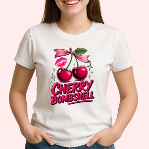 Tricou Cireasa exploziva, Fructe, Copii | Dama - Img 2