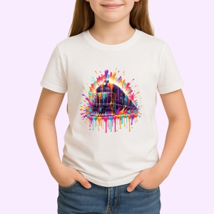 Tricou Cladire futurista in stil graffiti urban Copii | Dama | Barbat - Img 4