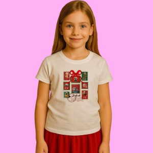 Tricou Colaj De Imagini Cu Tralalero Tralal Diferite Personaje Craciun 3, din bumbac 100%, tricou alb, Copii | Dama | Barbat