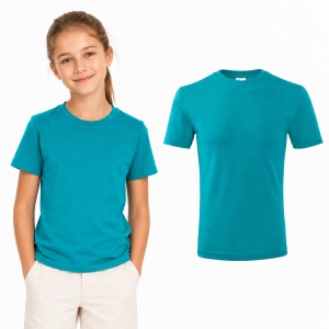 Tricou copii 100% bumbac,pentru fete și băieți 160 gm/², 32 nuanțe, mărimi 4–12 ani - Img 29
