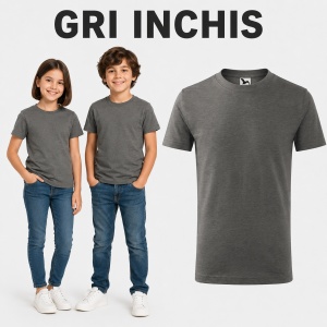 Tricou Copii Basic Malfini – 100% Bumbac, Mânecă Scurtă, 33 Culori pentru Fete și Băieți, Calitate Premium - Img 22