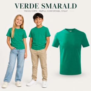 Tricou Copii Basic Malfini – 100% Bumbac, Mânecă Scurtă, 33 Culori pentru Fete și Băieți, Calitate Premium - Img 42