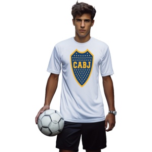 Tricou copii Boca Juniors din bumbac 100% - Img 2