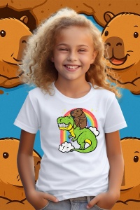 Tricou copii Capybara - T-rex - Img 2